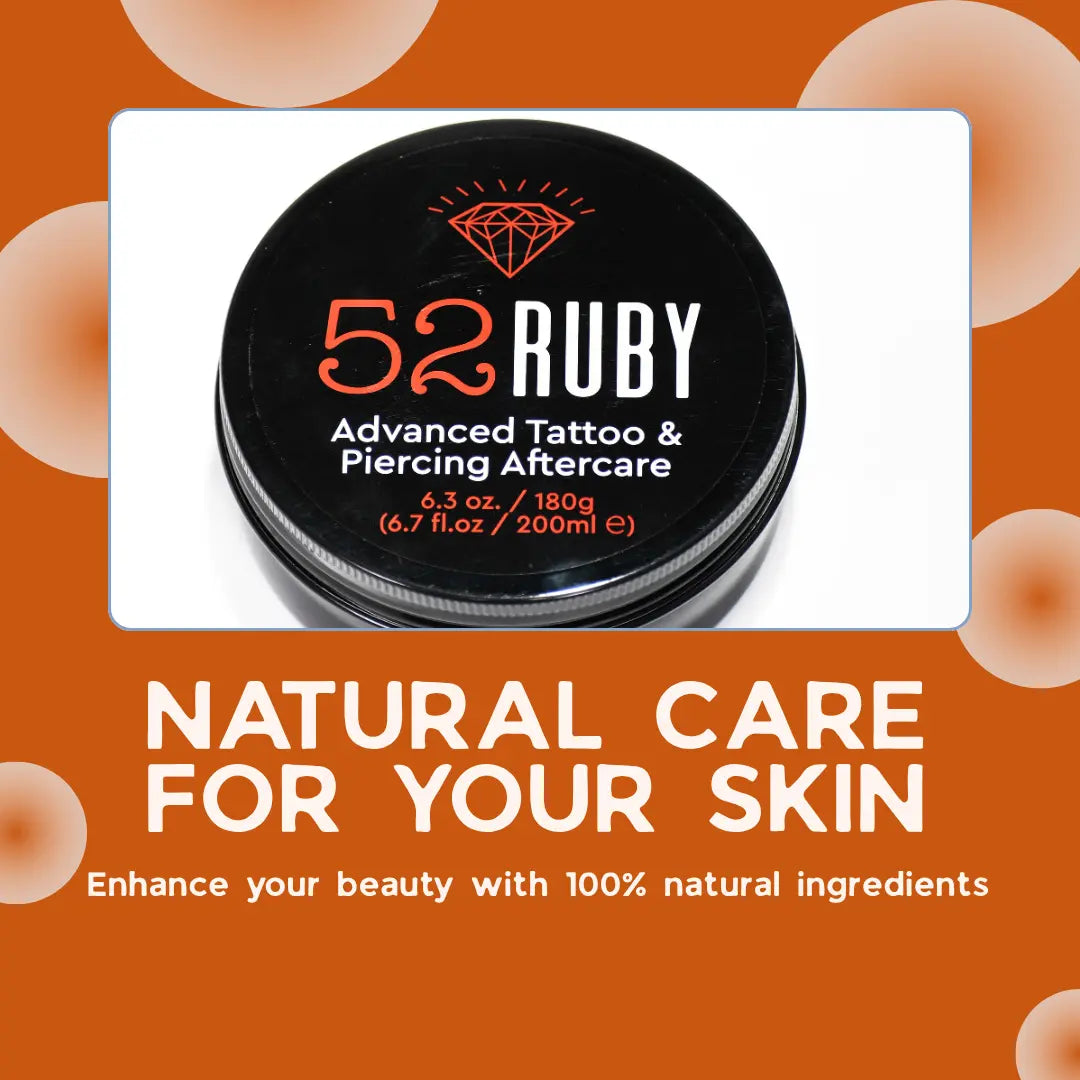 52Ruby Natural Balm – Professional Tattoo Aftercare & Skin Care(200ml)