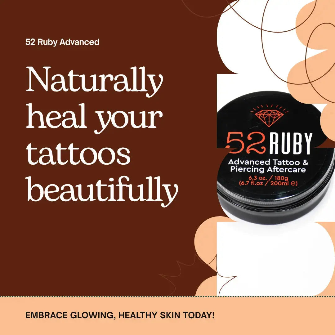 52Ruby Natural Balm – Professional Tattoo Aftercare & Skin Care(200ml)